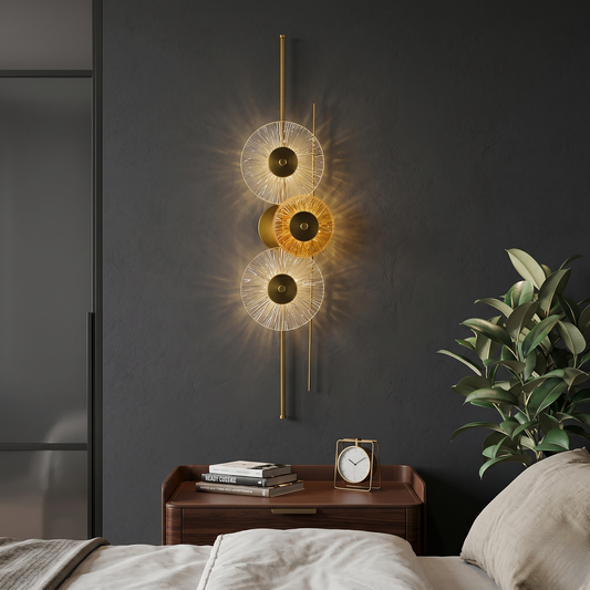 Triple Disc Modern LED Wall Light