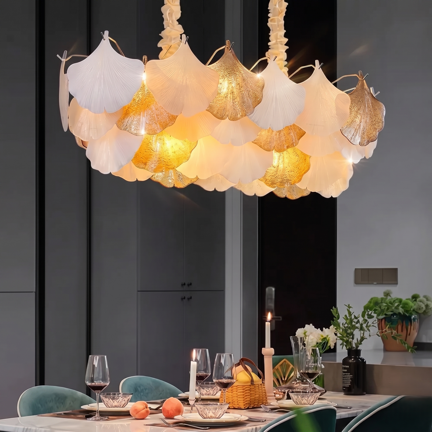 Whispering Leaves Dining Chandelier