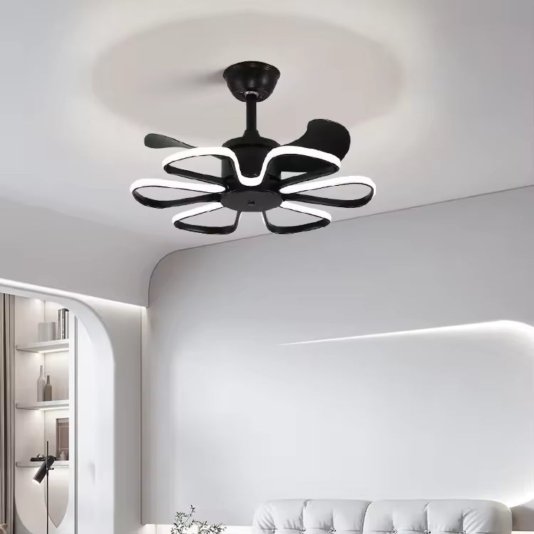 Aero Lotus Modern Chandelier Fan