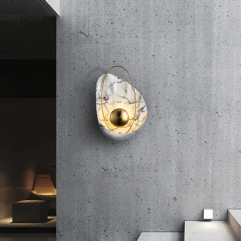 The Orb Luxury Marble Wall Light