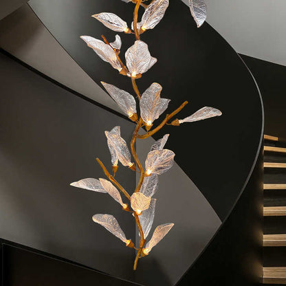 The Golden Willow Double Height Chandelier Double Height Installation