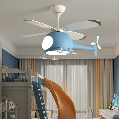Helicopter LED Ceiling Fan With Remote Control