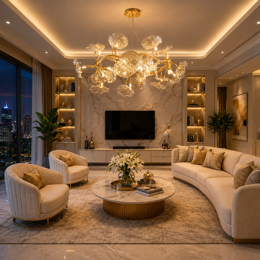 Orchid Ginkgo Bloom Chandelier