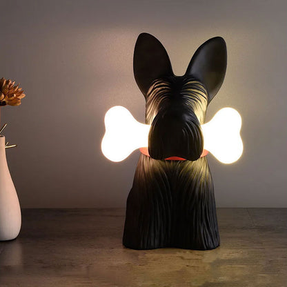Dog Bite Bone Table Lamp