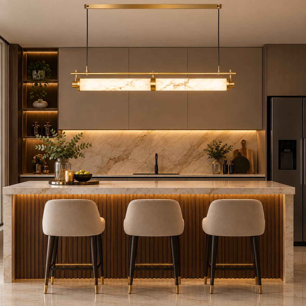 Linear Marbelle Aura Dining Chandelier