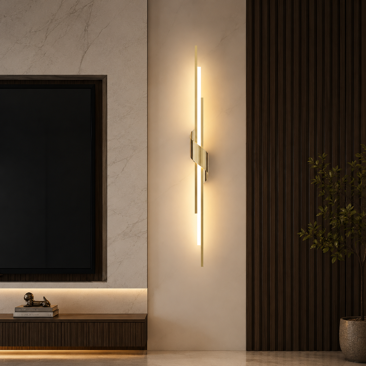 Luxurious Sleek Wall Light