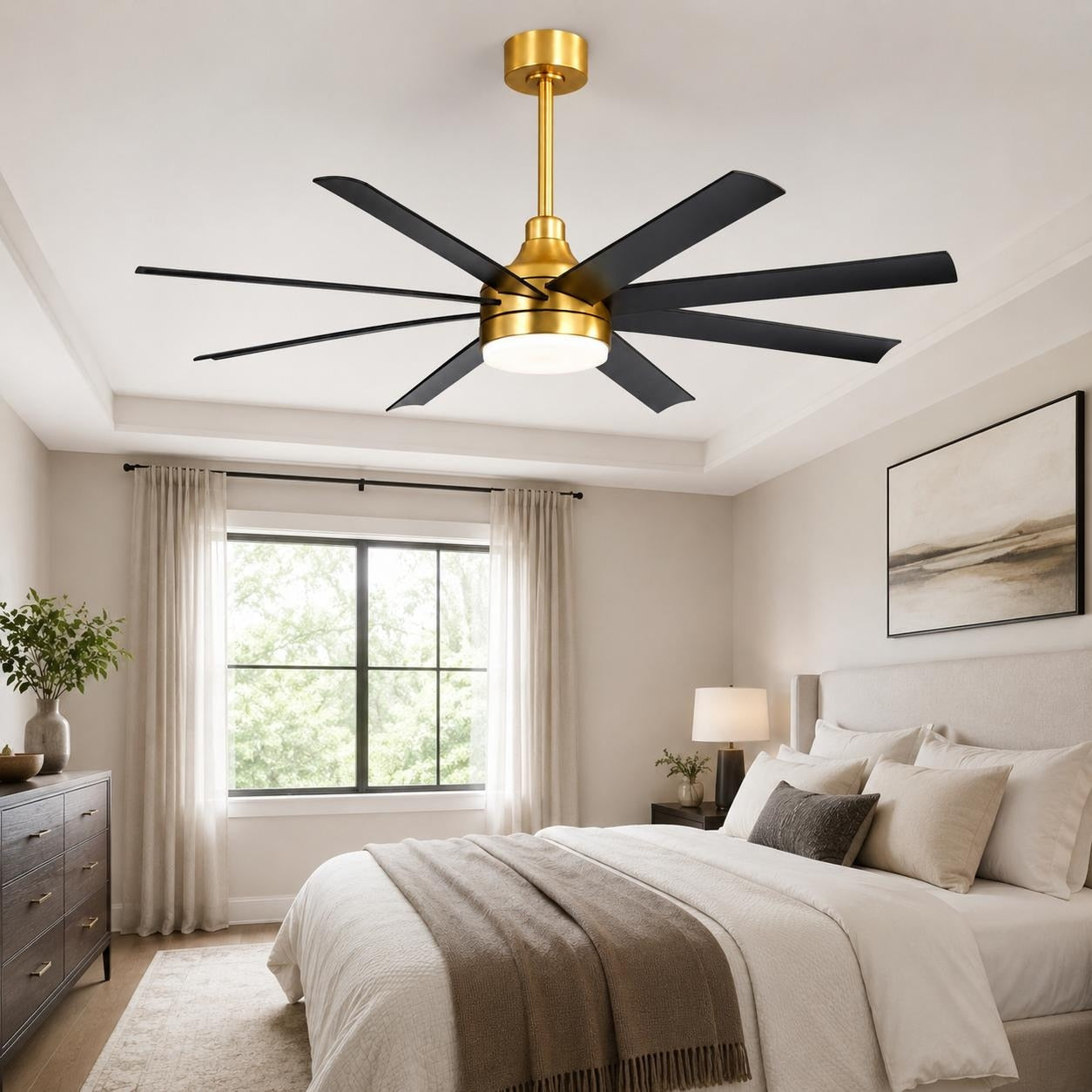 Luxury 8-Blade LED Ceiling Fan
