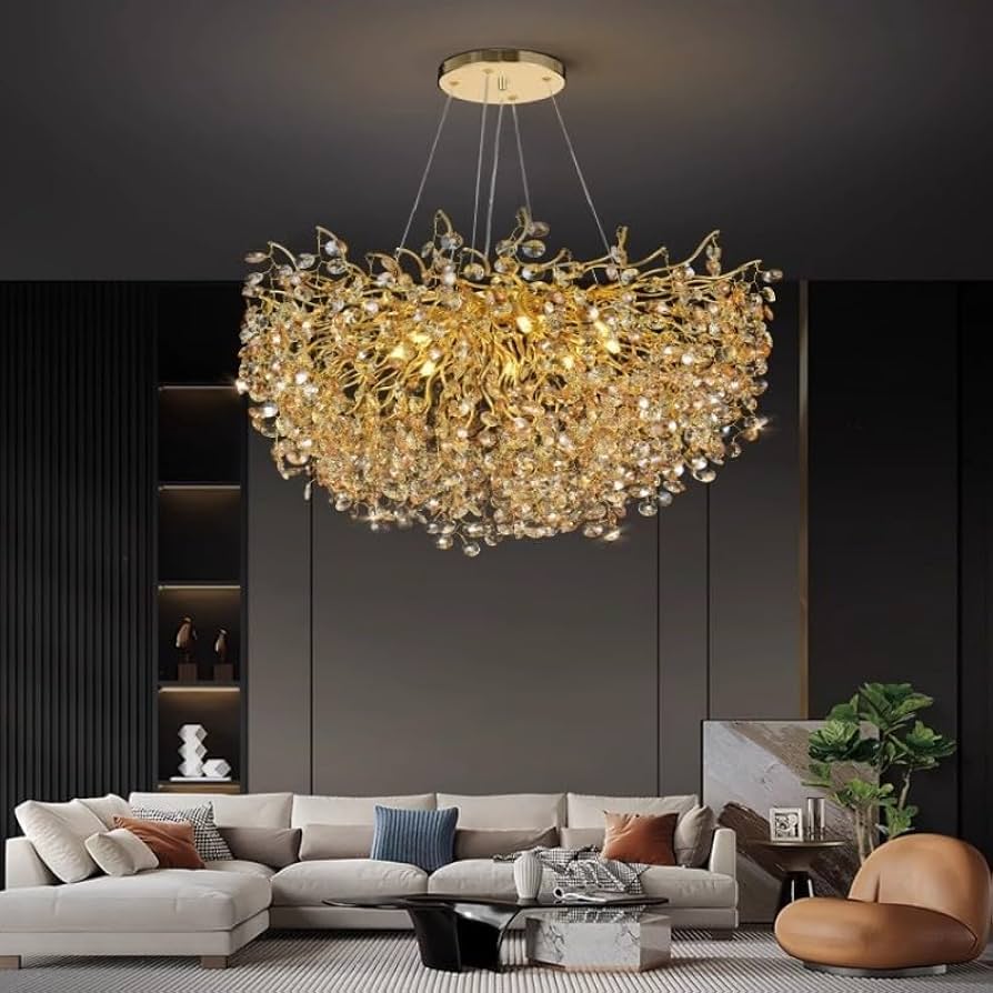 Scarlett Grande Crystal Round Chandelier