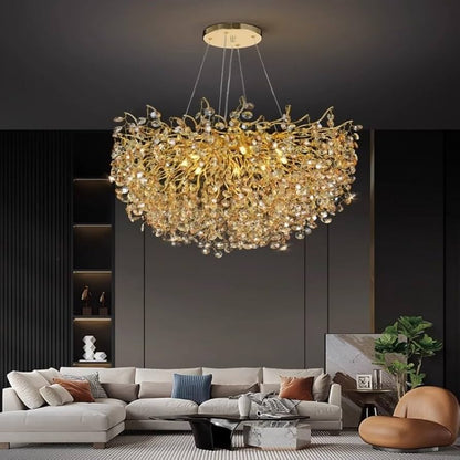 Scarlett Grande Crystal Round Chandelier