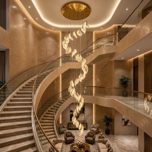 The Gilded Petal Grand Duplex Chandelier