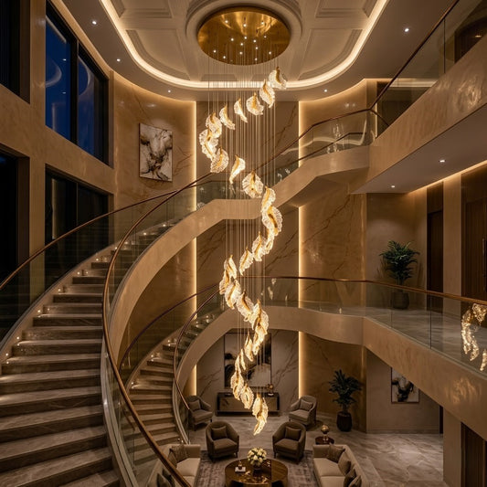 The Gilded Petal Grand Duplex Chandelier