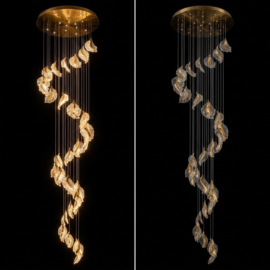 The Gilded Petal Grand Duplex Chandelier