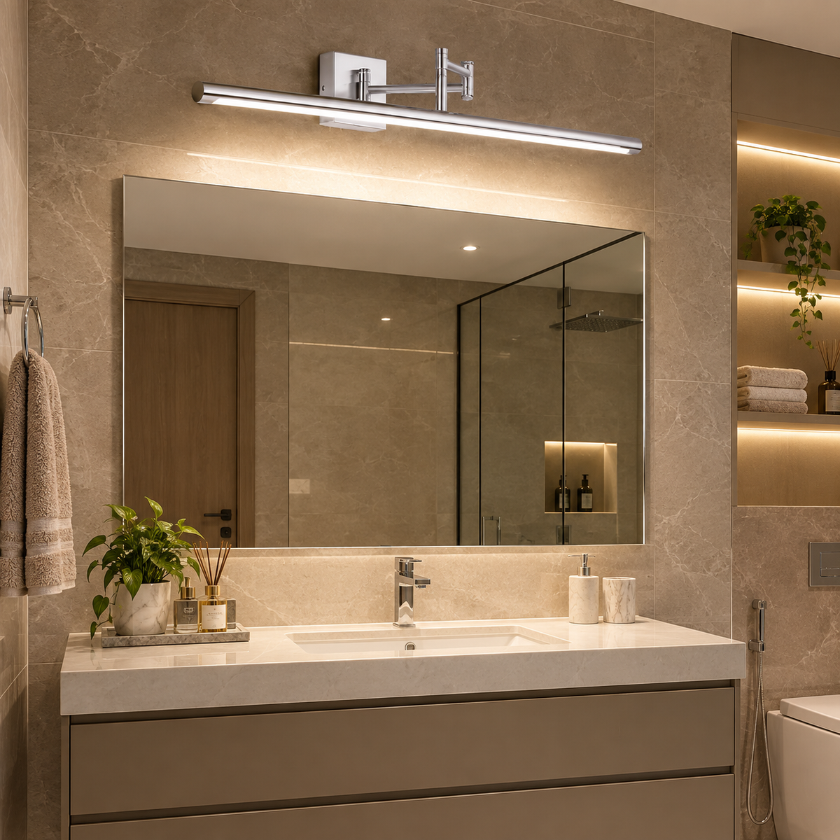 The Modus Extendable Dual-Swing Vanity Light