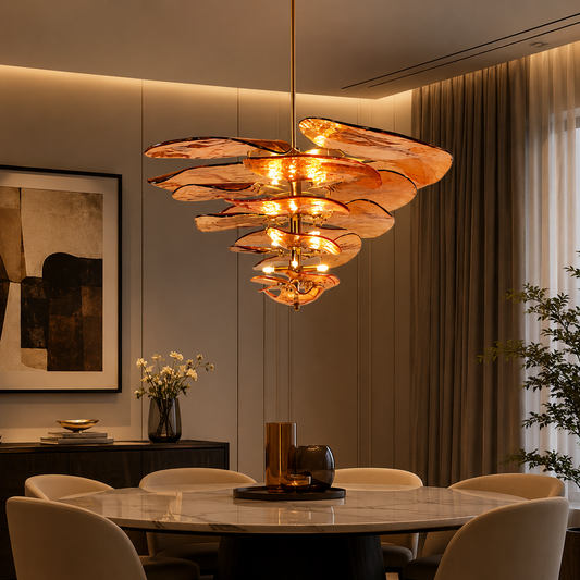 The Murano Layered  Chandelier