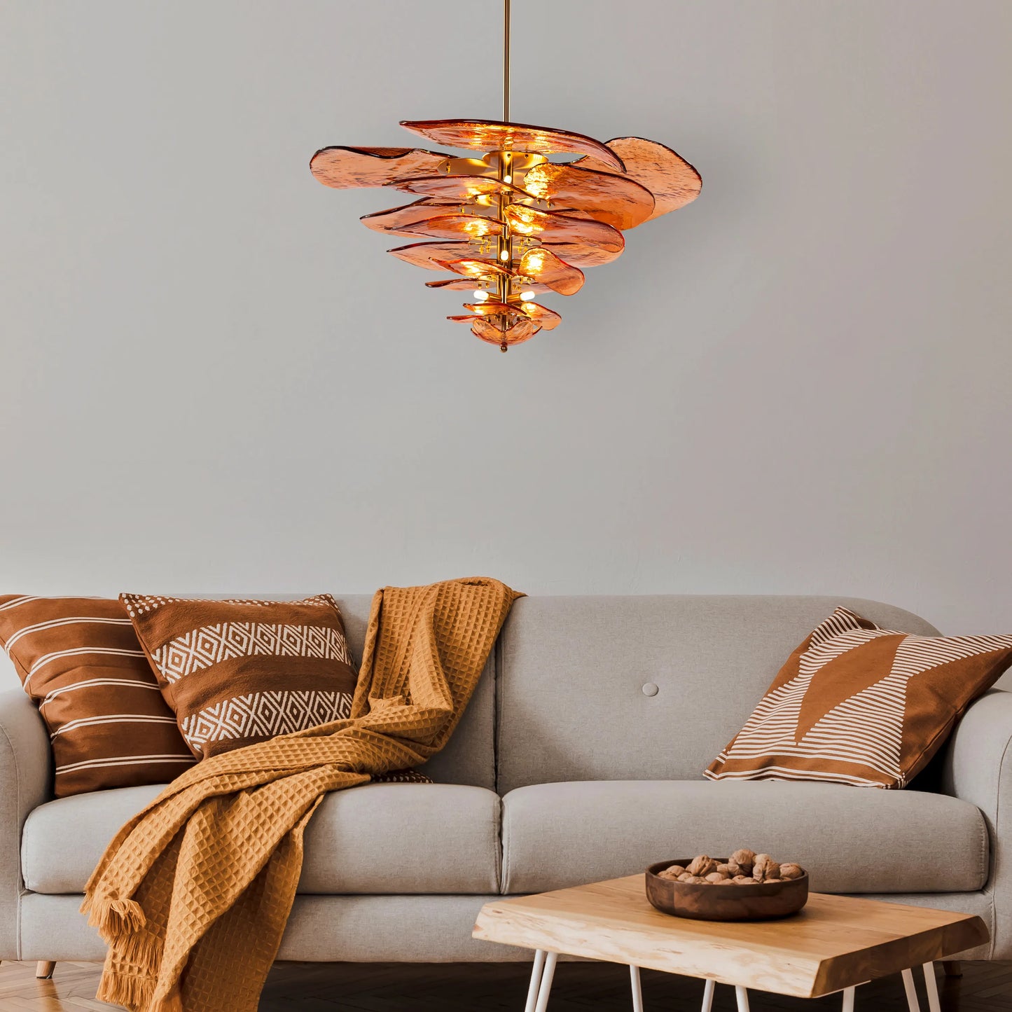 The Murano Layered  Chandelier