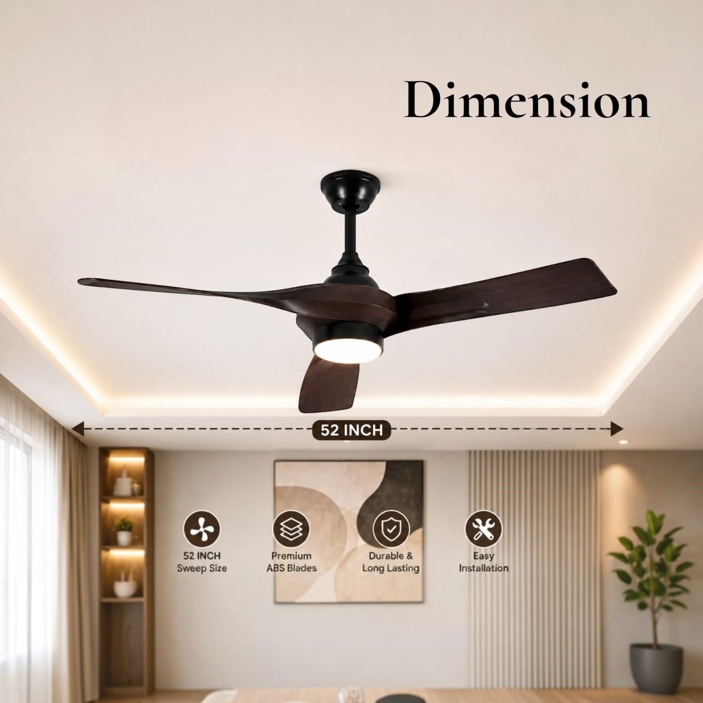 The Noirwood Aero Ceiling Fan
