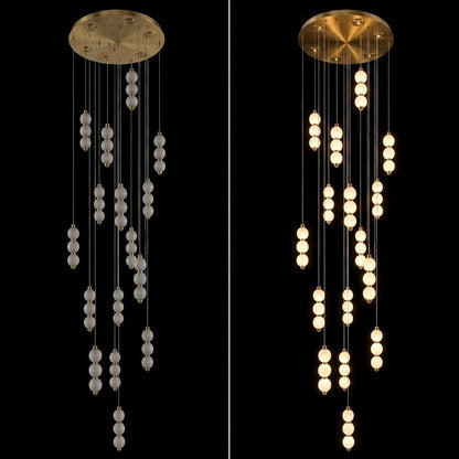 The Seraphina Vertical Duplex Chandelier