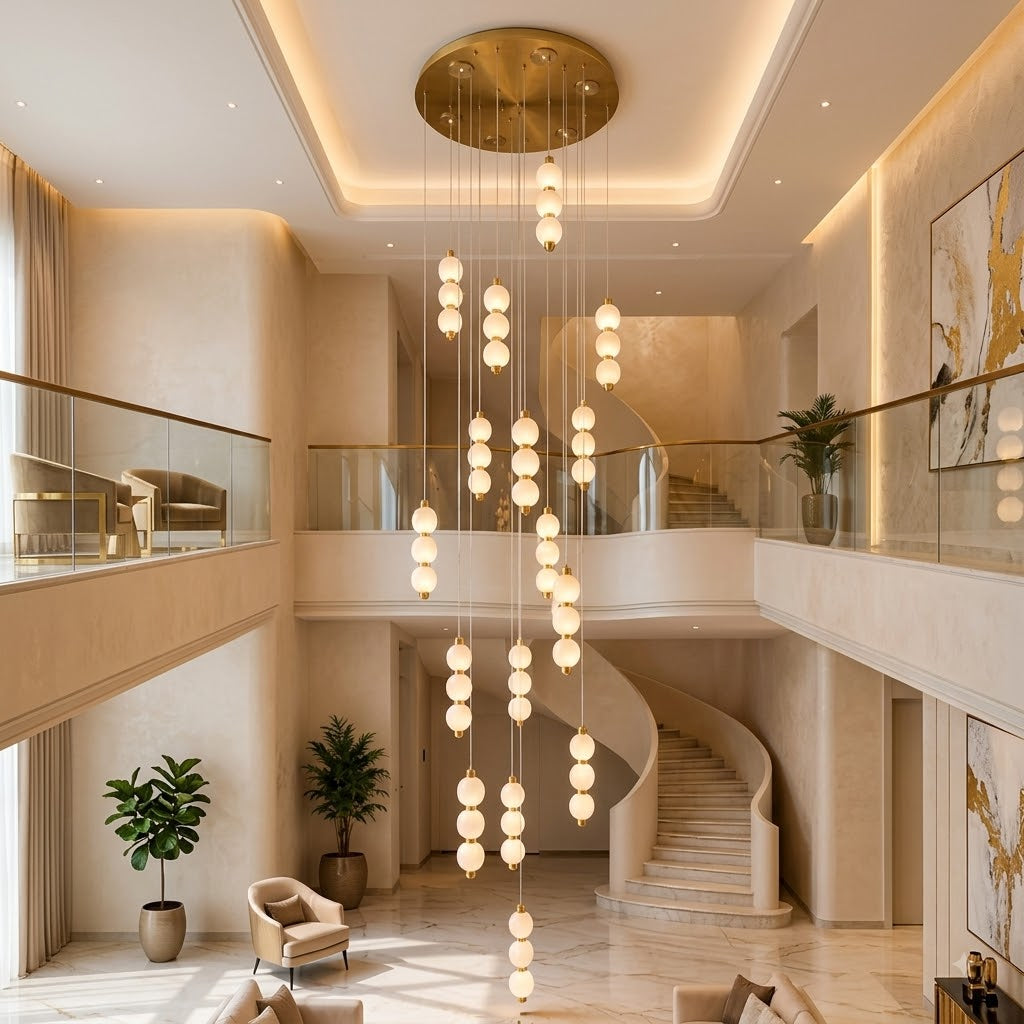 The Seraphina Vertical Duplex Chandelier