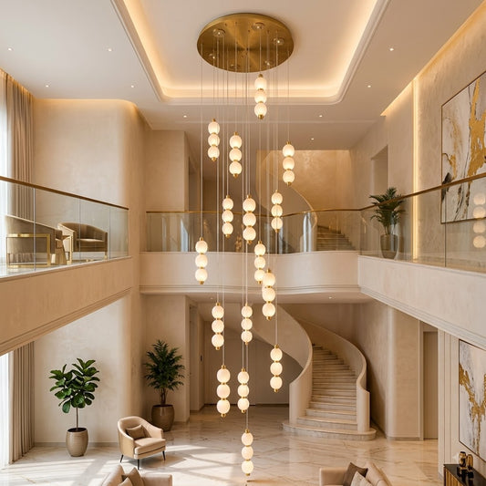 The Seraphina Vertical Duplex Chandelier
