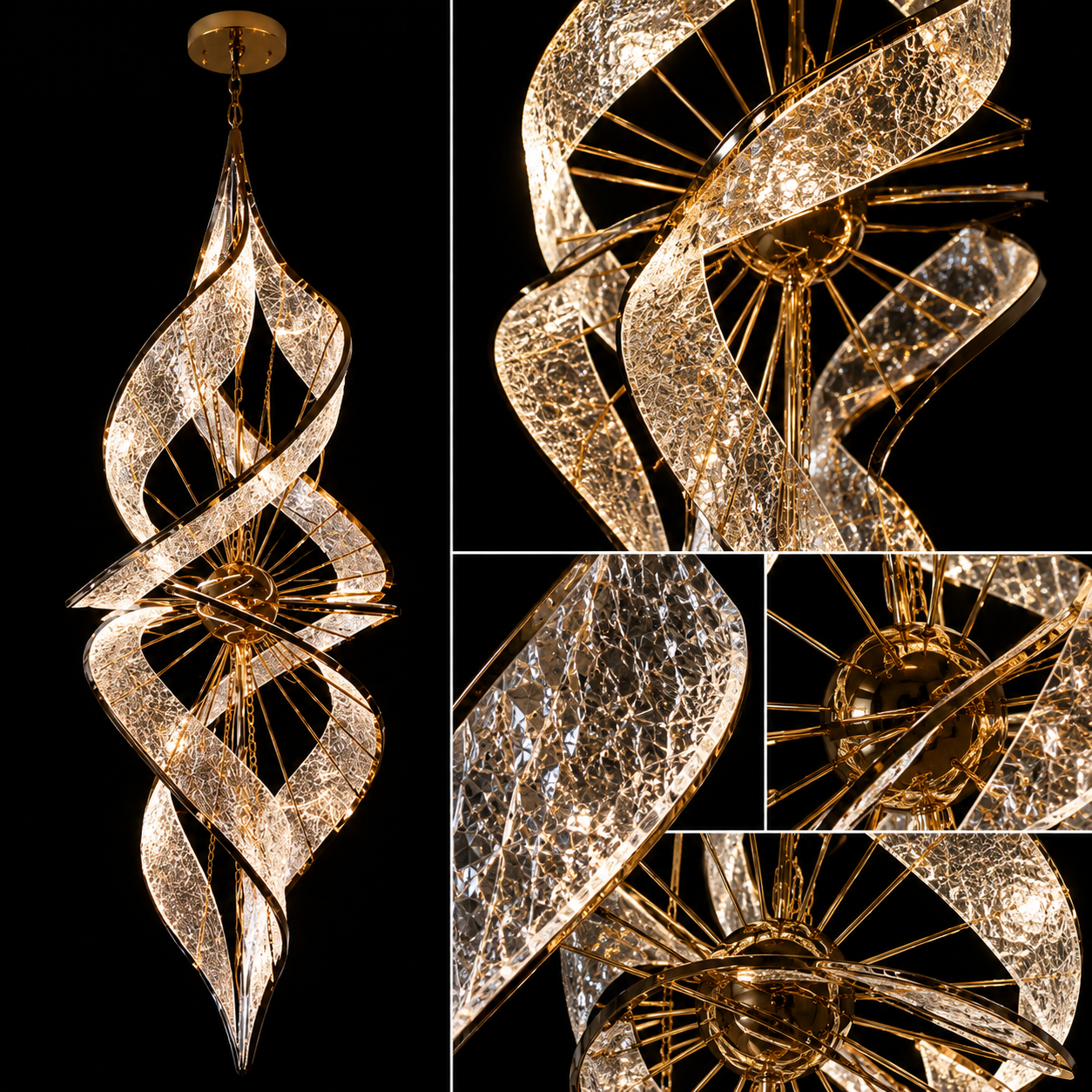 The Spiral Grande Duplex Chandelier