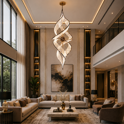 The Spiral Grande Duplex Chandelier