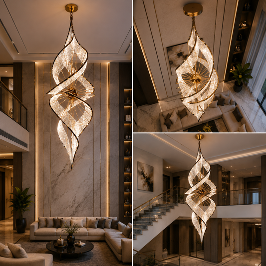 The Spiral Grande Duplex Chandelier