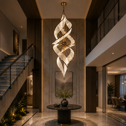 The Spiral Grande Duplex Chandelier