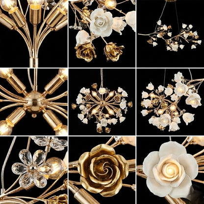 Rose Opulence Dining Chandelier