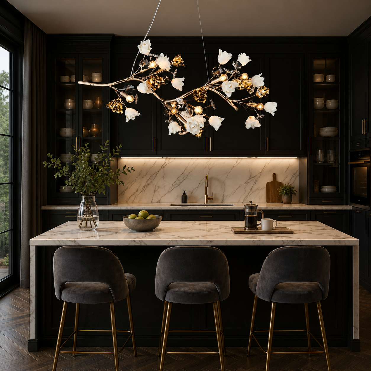Rose Opulence Dining Chandelier