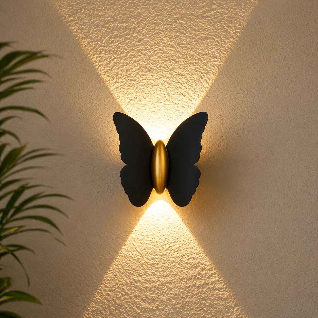Modern Butterfly Dual-Emission LED Wall Light