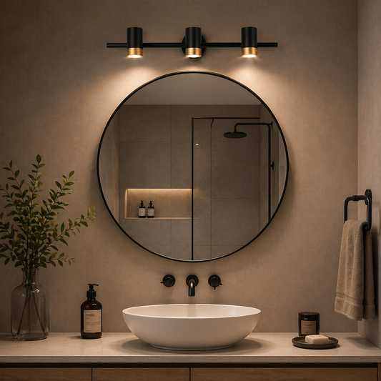 Noir Trio Luxe LED Mirror Light
