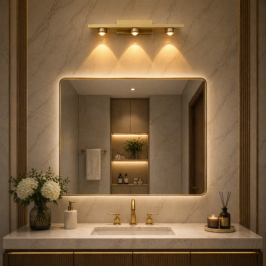 Aurora Linear Gold LED Wall Light