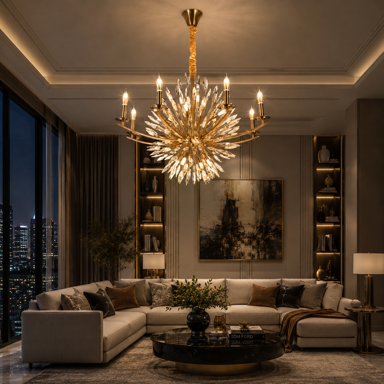 Supernova Grand Round Chandelier