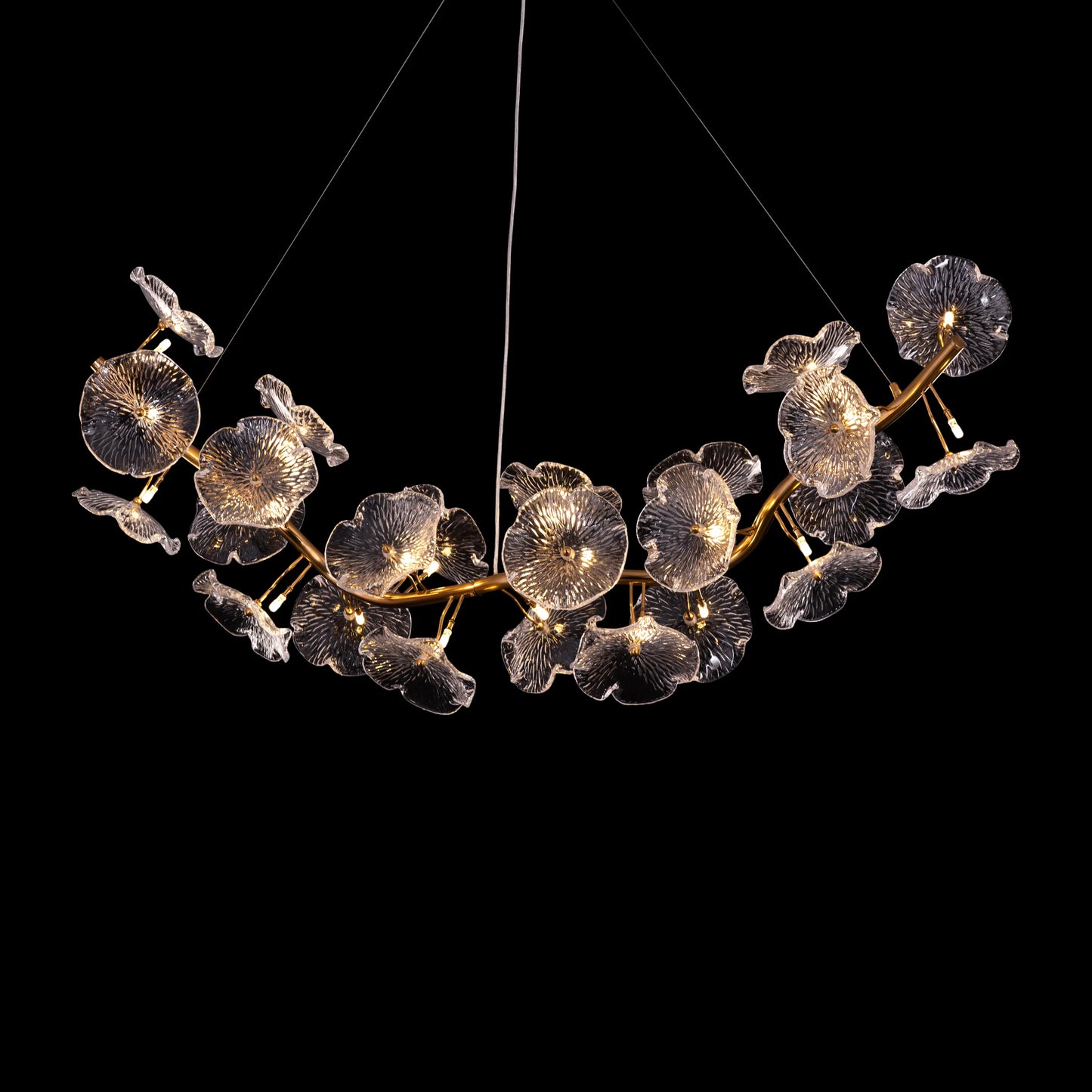 Orchid Ginkgo Bloom Dining Chandelier