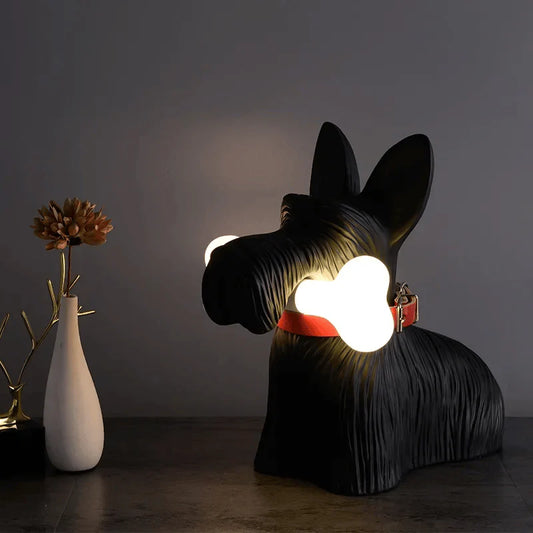 Dog Bite Bone Table Lamp