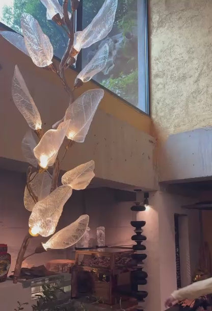 The Golden Willow Double Height Chandelier