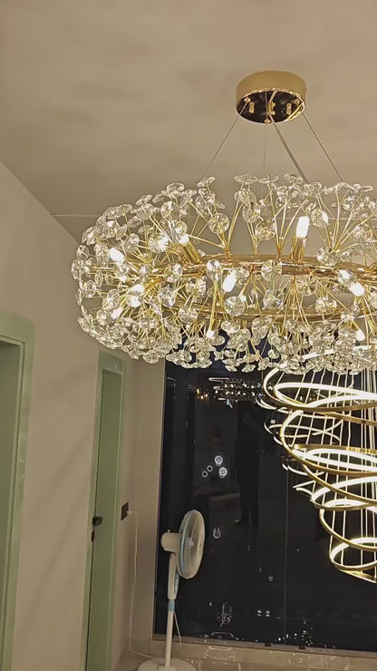Golden Flora Chandelier