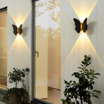 Modern Butterfly Dual-Emission LED Wall Light