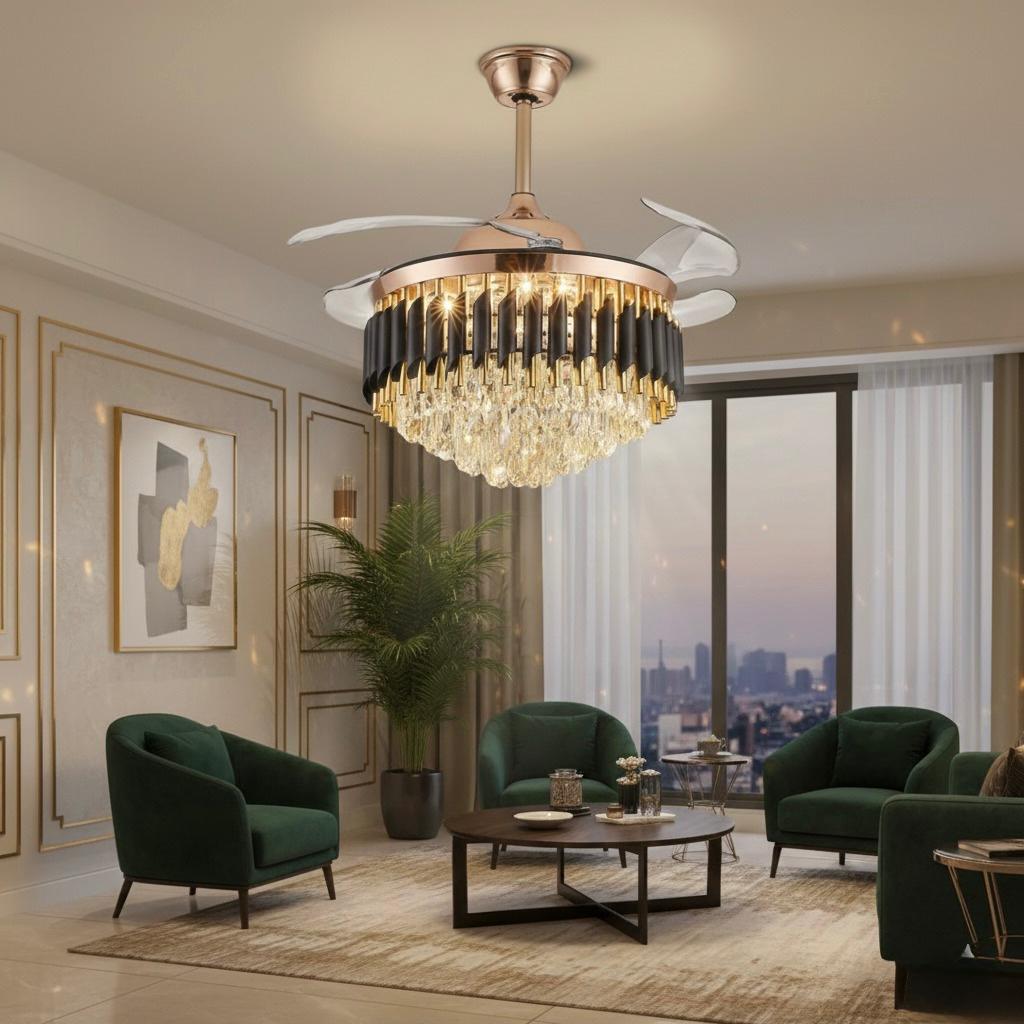 Black Crown Ceiling Fan