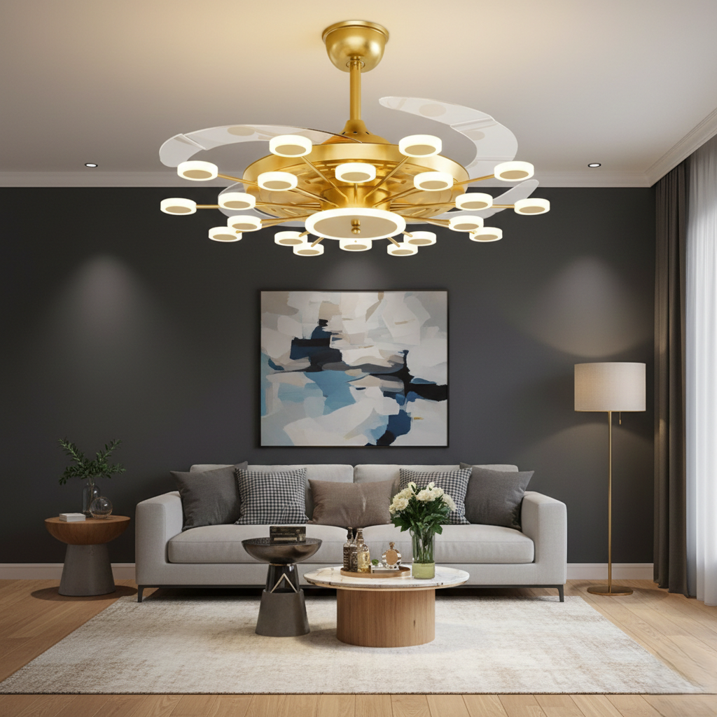 Skye Chandelier Fan with Remote Control