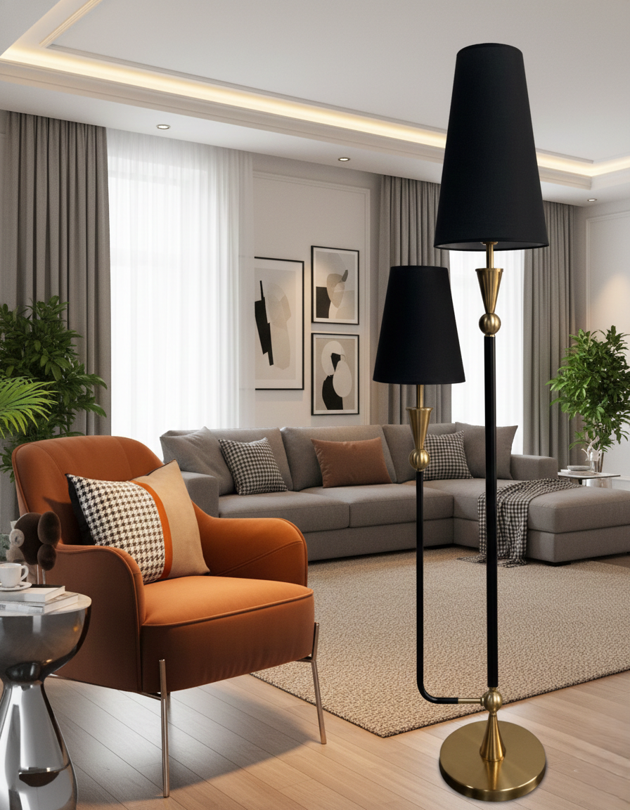 Black Radiance Floor Lamp