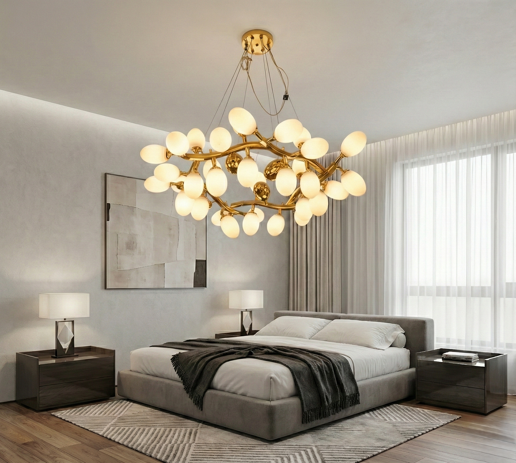 Opal Bloom Chandelier