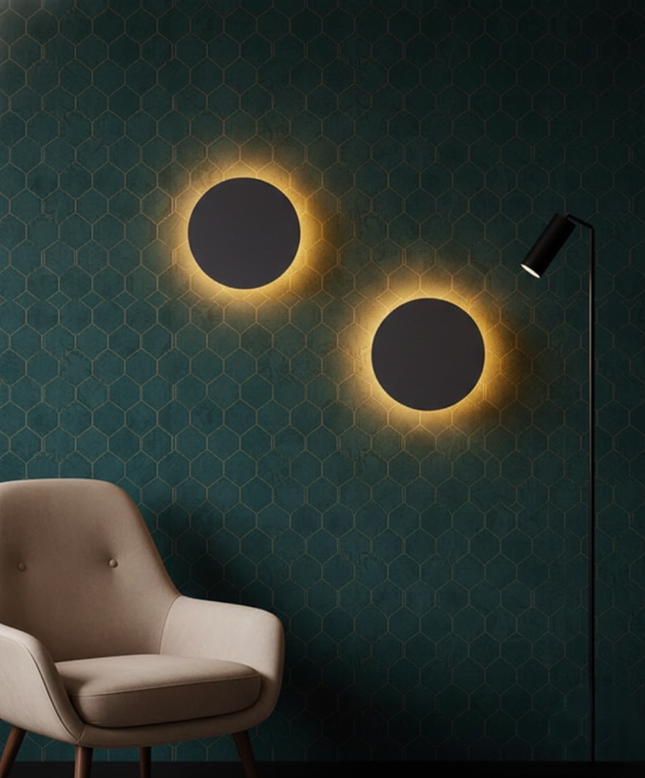 Sophisticated Outdoor Round Wall Facade Light