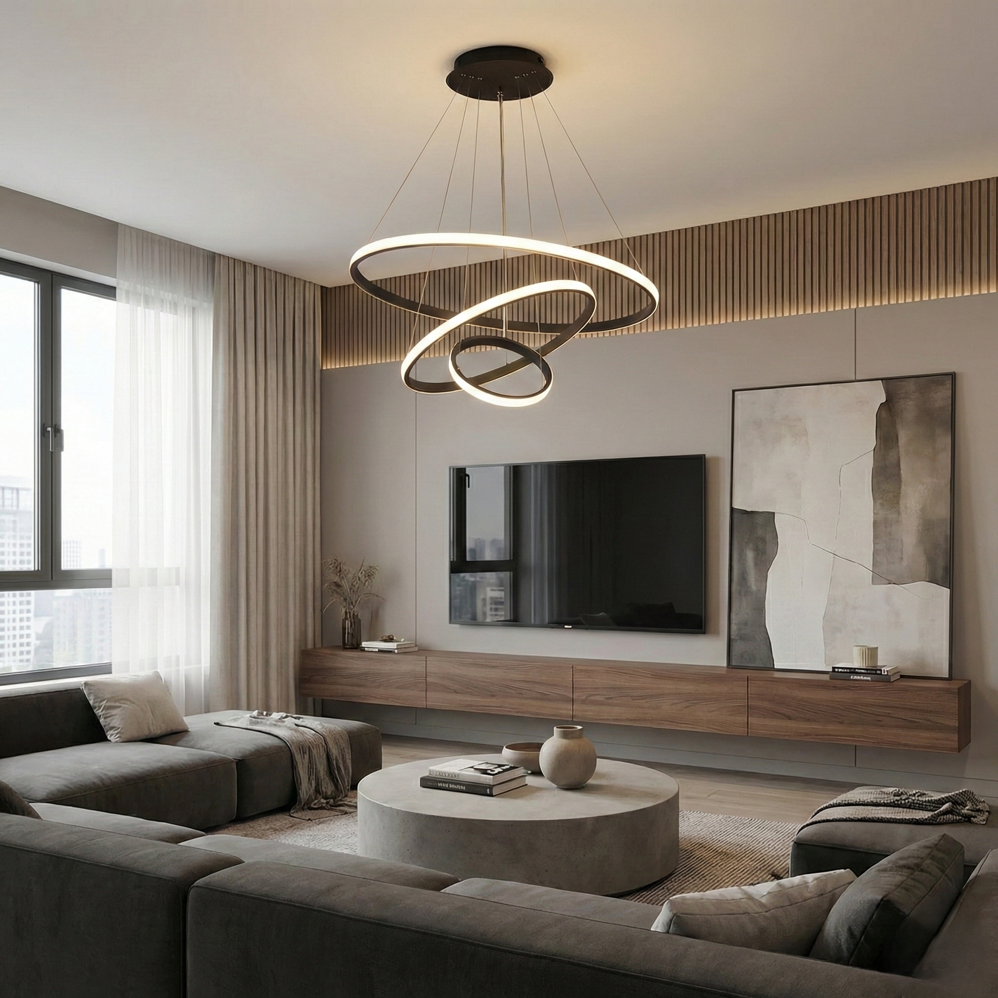 Nova Halo Trio Chandelier