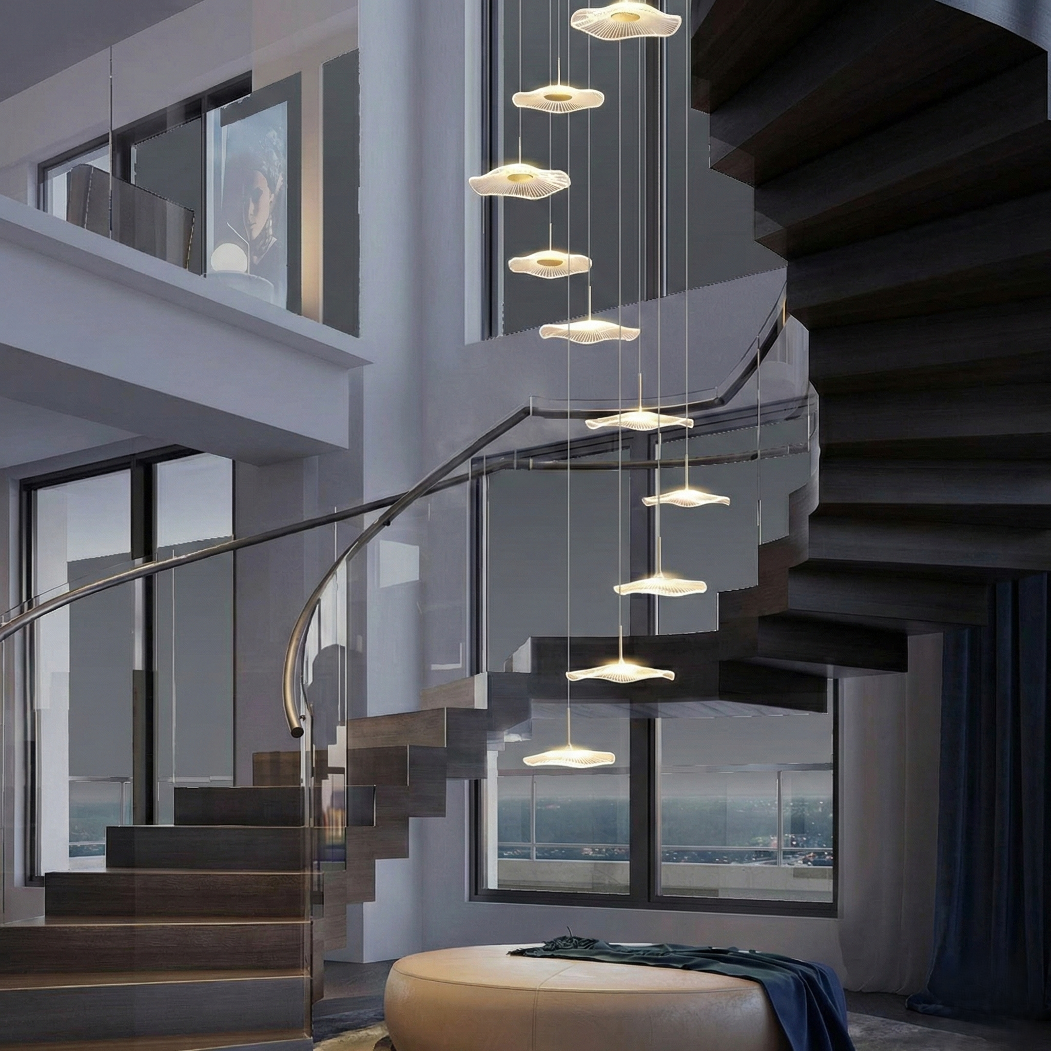 Sea Medusa Acrylic Chandelier