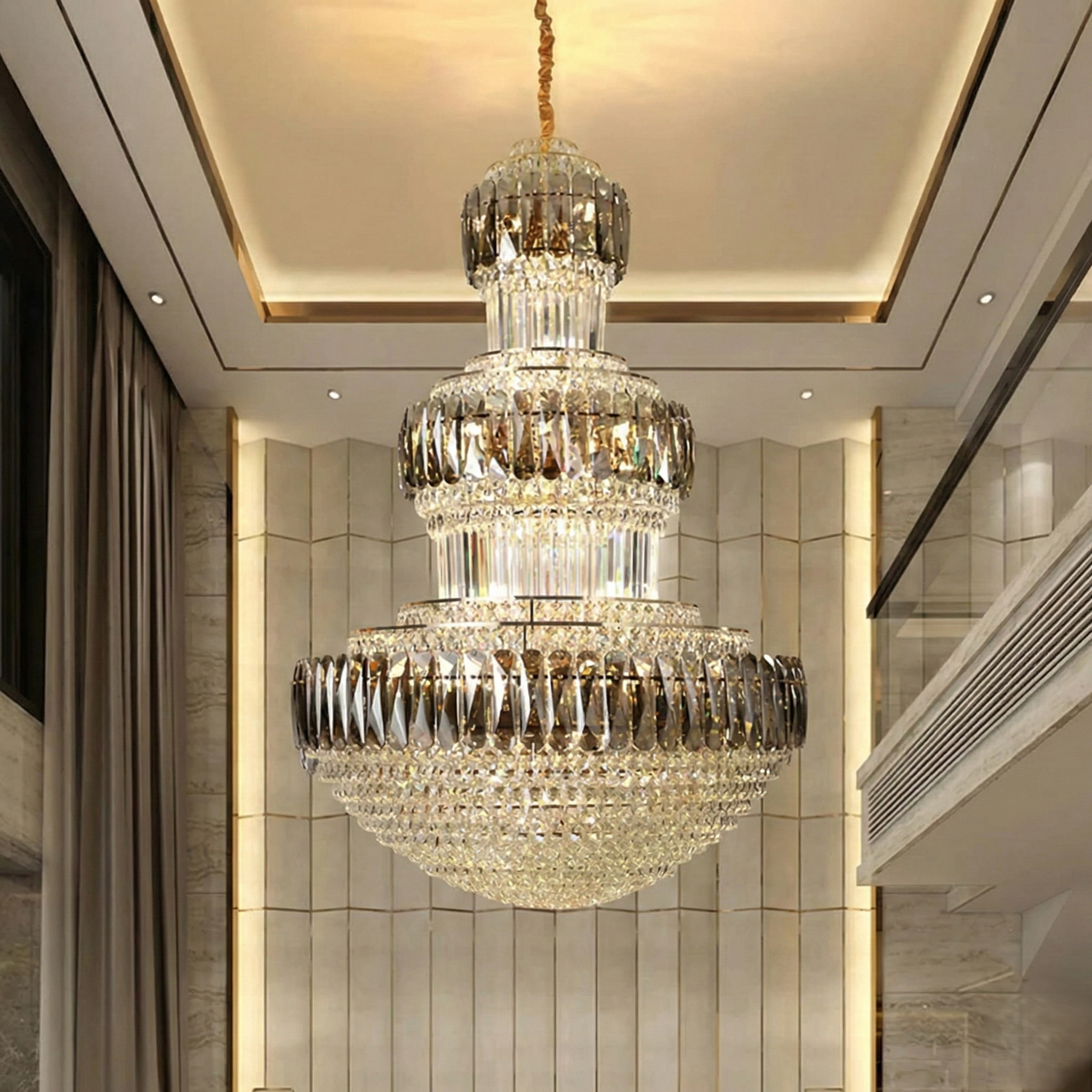 Crystal Majesty Duplex Chandelier