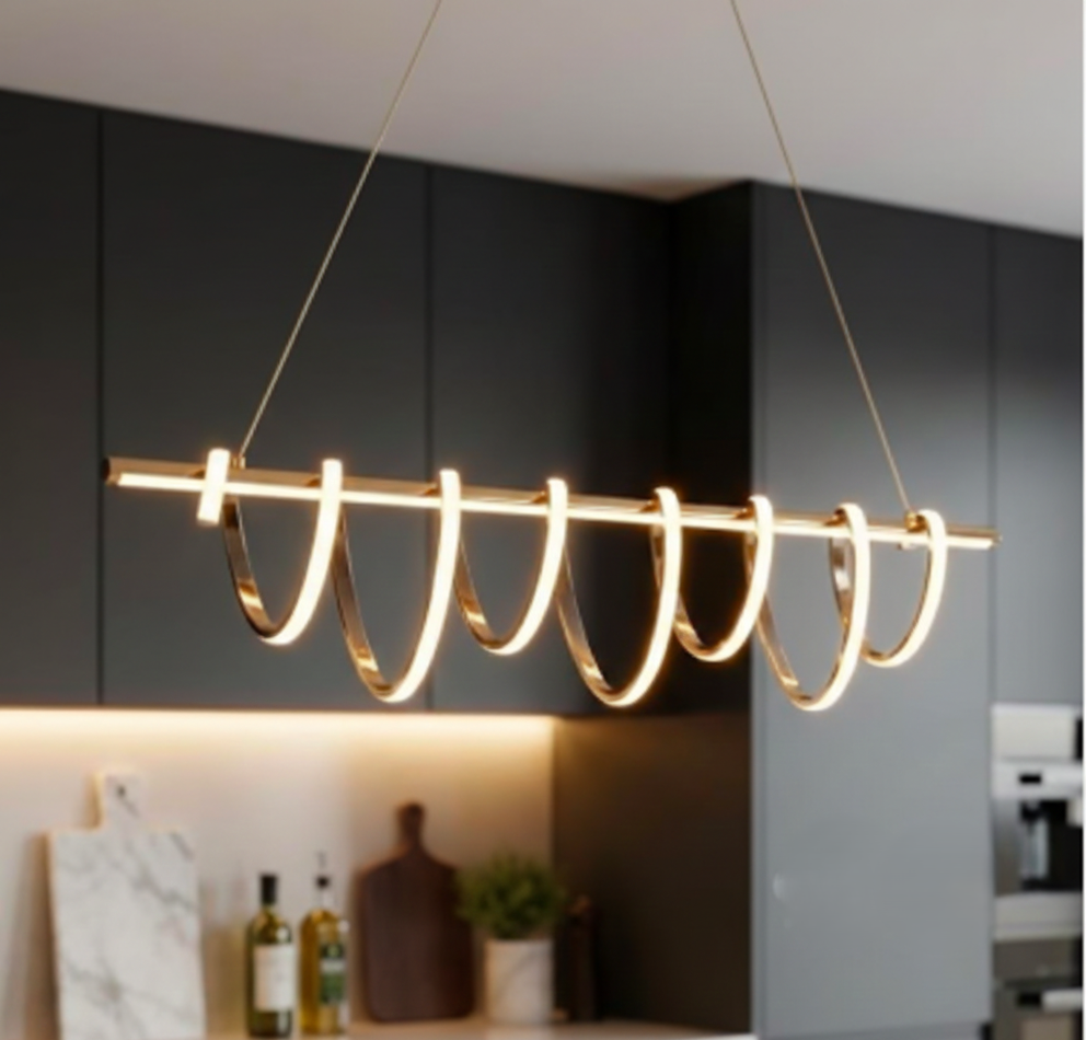 Spiral Glow Dining Chandelier