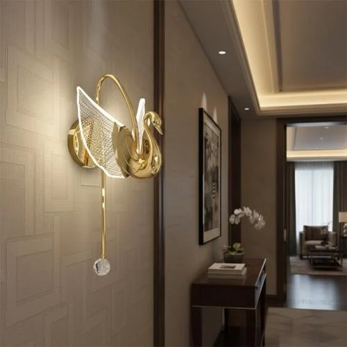 Swan Elegance Wall Light