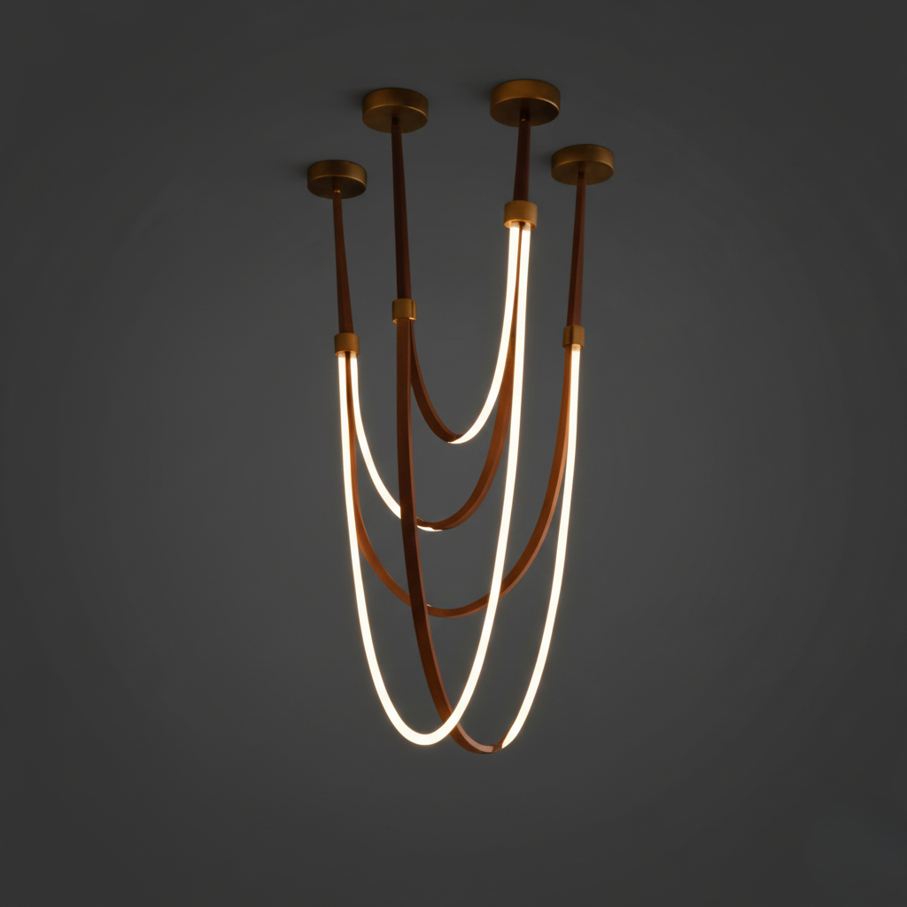 Luminous Belt Chandelier