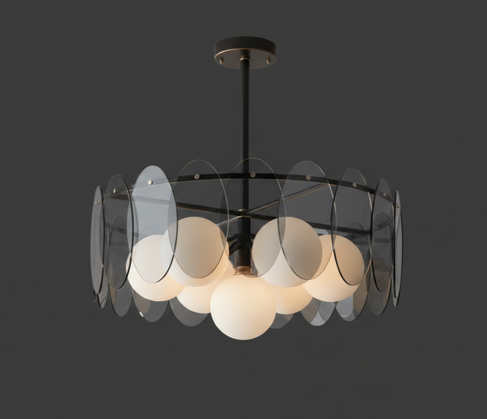 Modern Minimalist Round Chandelier